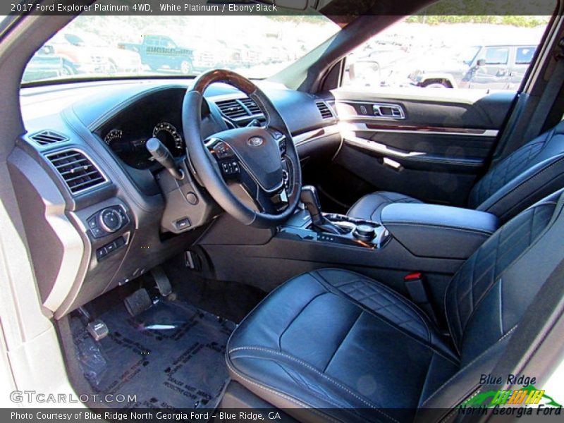 White Platinum / Ebony Black 2017 Ford Explorer Platinum 4WD