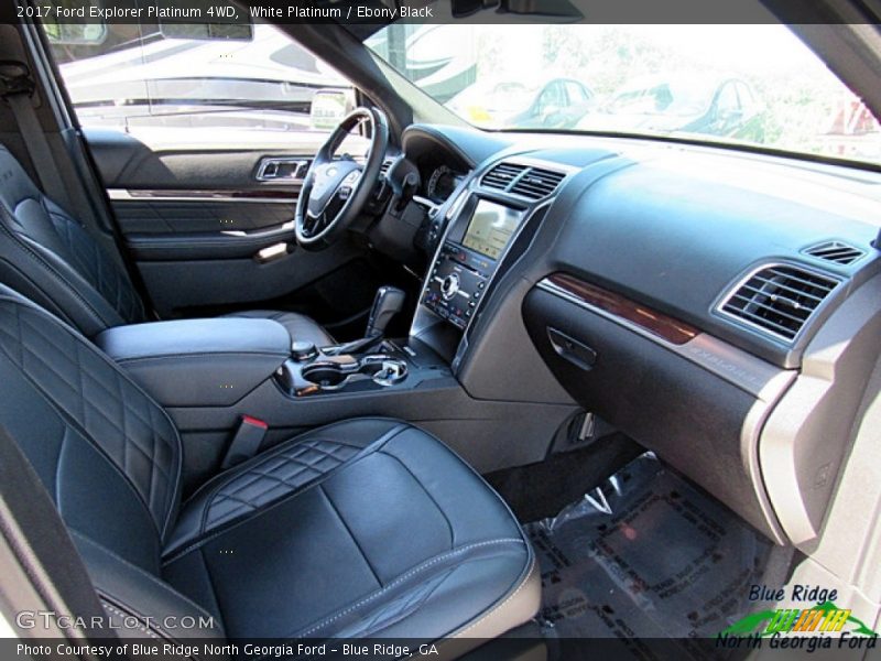 White Platinum / Ebony Black 2017 Ford Explorer Platinum 4WD