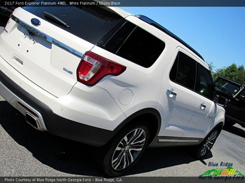White Platinum / Ebony Black 2017 Ford Explorer Platinum 4WD
