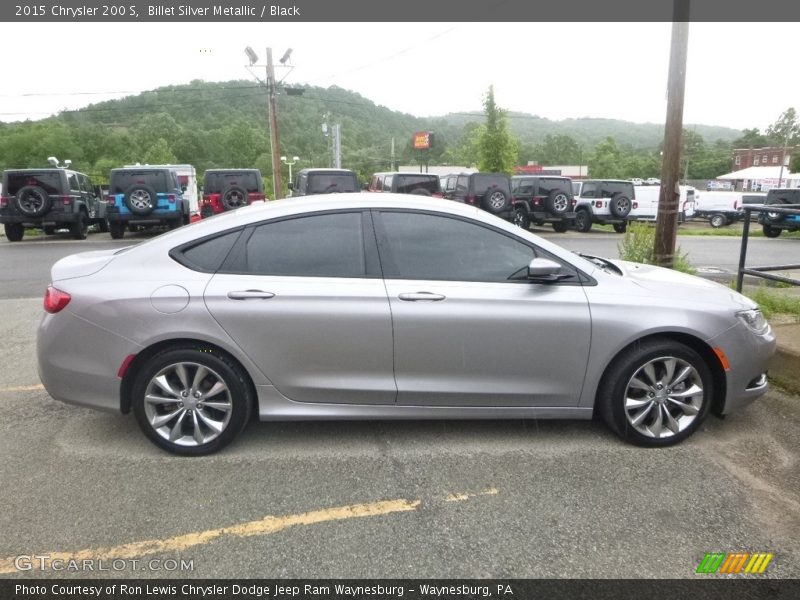Billet Silver Metallic / Black 2015 Chrysler 200 S