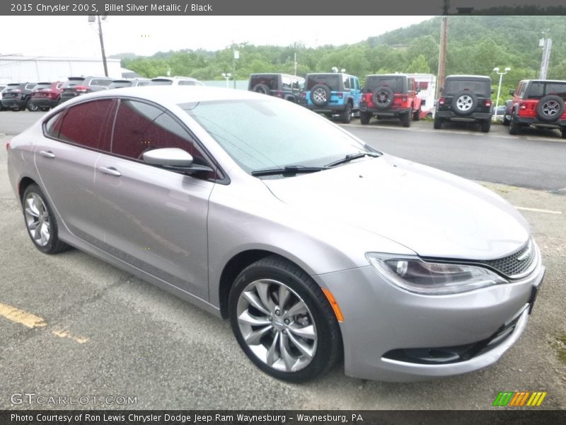Billet Silver Metallic / Black 2015 Chrysler 200 S