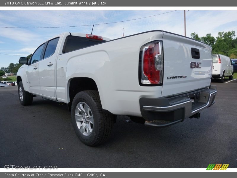 Summit White / Jet Black 2018 GMC Canyon SLE Crew Cab