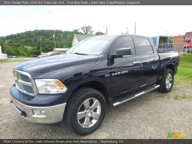 True Blue Pearl / Dark Slate Gray/Medium Graystone 2012 Dodge Ram 1500 SLT Crew Cab 4x4