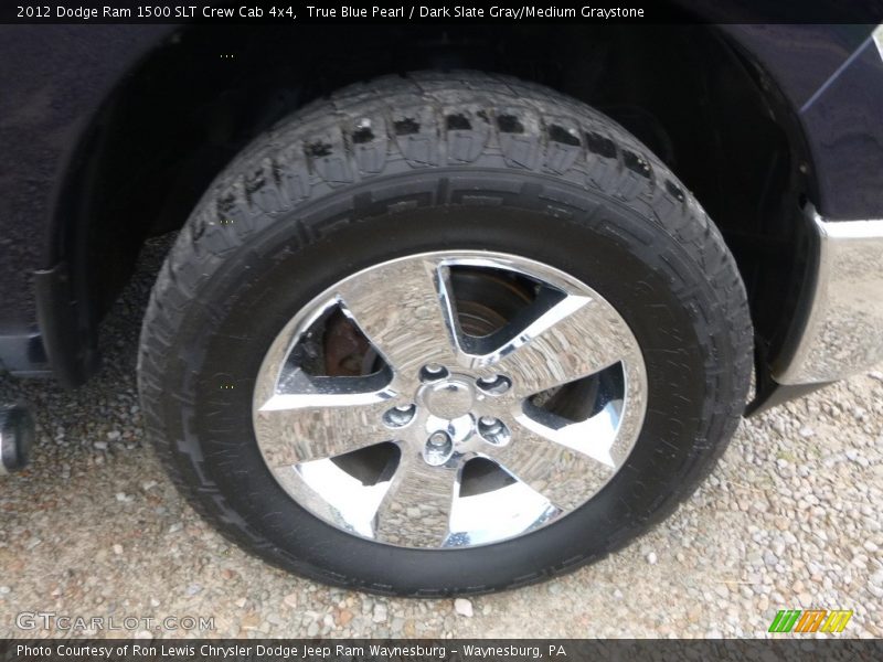 True Blue Pearl / Dark Slate Gray/Medium Graystone 2012 Dodge Ram 1500 SLT Crew Cab 4x4