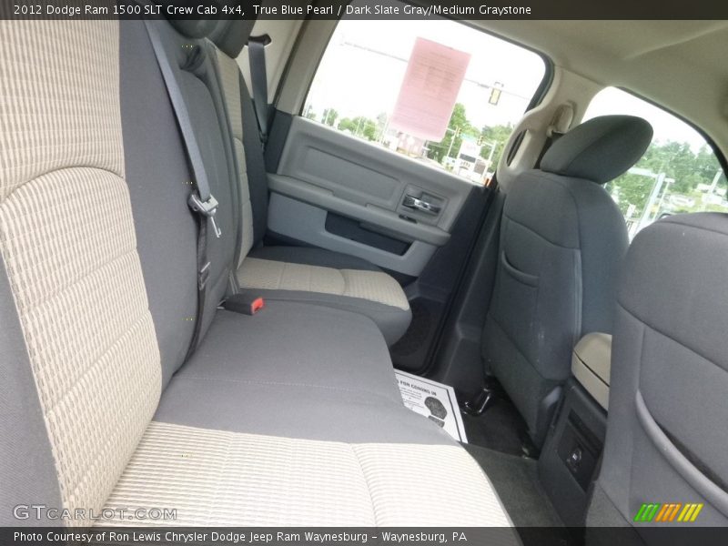True Blue Pearl / Dark Slate Gray/Medium Graystone 2012 Dodge Ram 1500 SLT Crew Cab 4x4