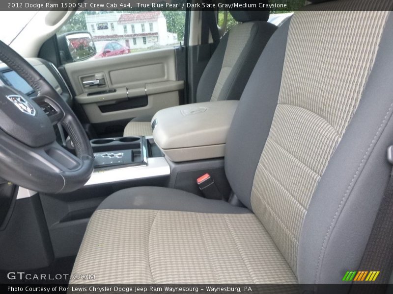 True Blue Pearl / Dark Slate Gray/Medium Graystone 2012 Dodge Ram 1500 SLT Crew Cab 4x4