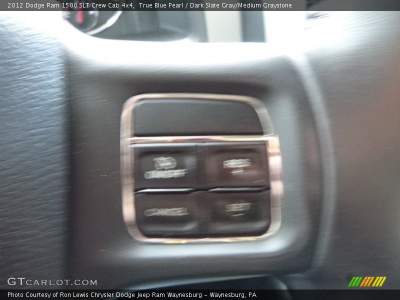 True Blue Pearl / Dark Slate Gray/Medium Graystone 2012 Dodge Ram 1500 SLT Crew Cab 4x4