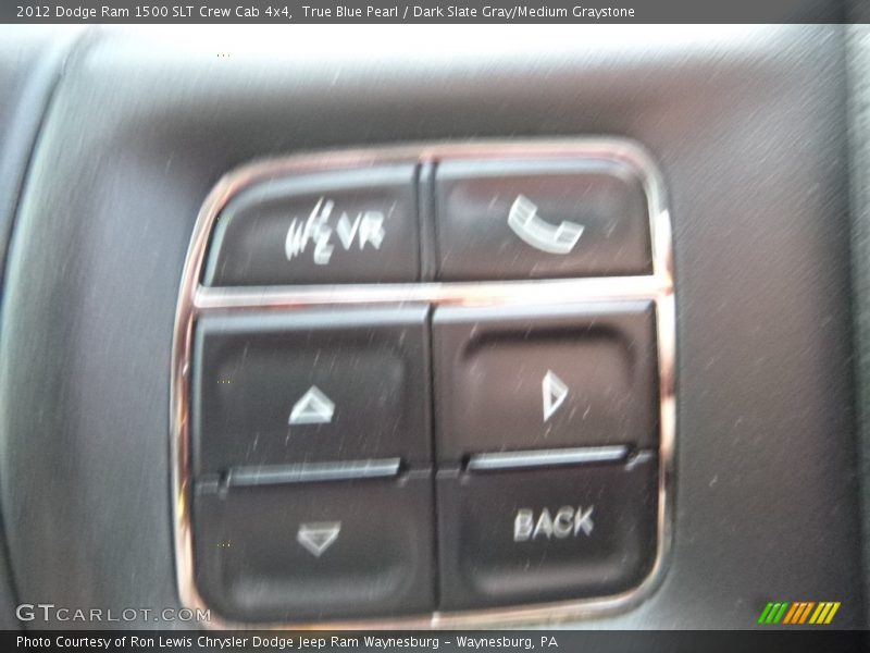 True Blue Pearl / Dark Slate Gray/Medium Graystone 2012 Dodge Ram 1500 SLT Crew Cab 4x4