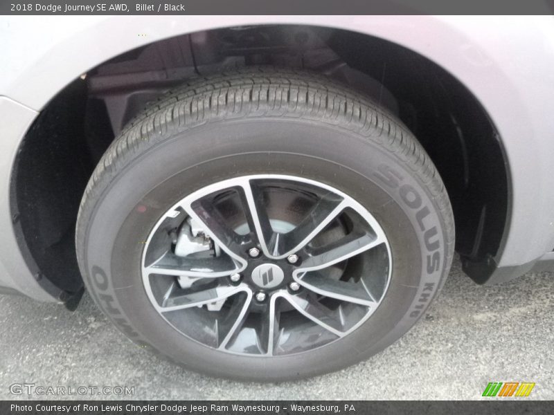 Billet / Black 2018 Dodge Journey SE AWD