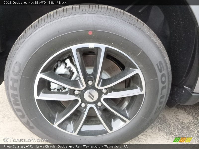 Billet / Black 2018 Dodge Journey SE AWD