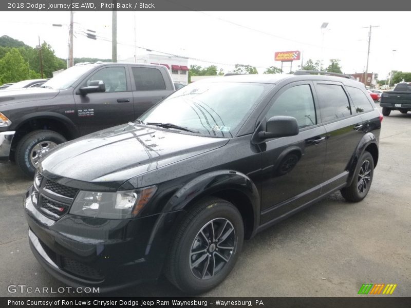 Pitch Black / Black 2018 Dodge Journey SE AWD