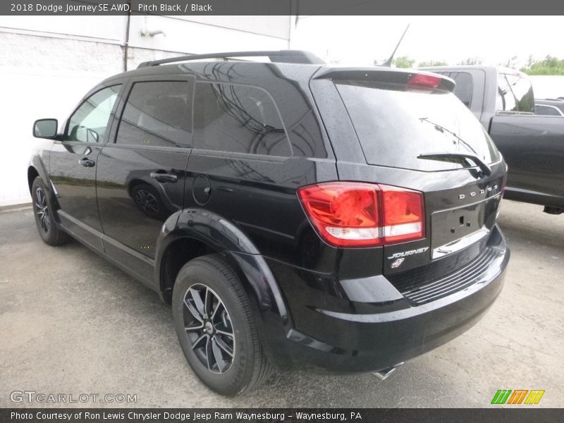 Pitch Black / Black 2018 Dodge Journey SE AWD