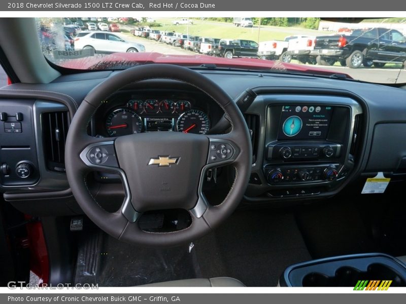 Red Hot / Cocoa Dune 2018 Chevrolet Silverado 1500 LTZ Crew Cab