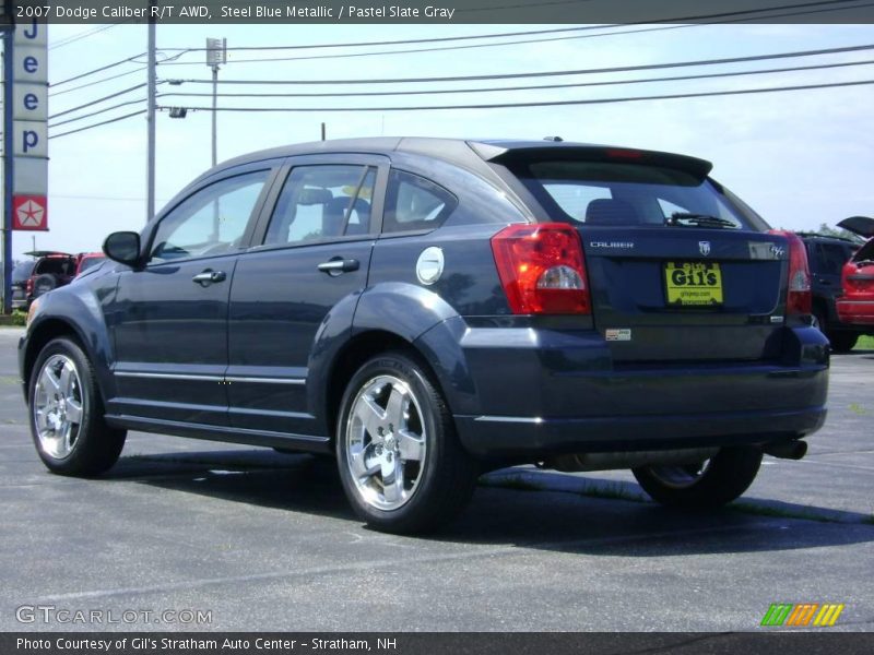 Steel Blue Metallic / Pastel Slate Gray 2007 Dodge Caliber R/T AWD