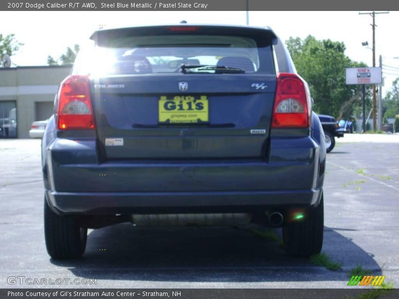 Steel Blue Metallic / Pastel Slate Gray 2007 Dodge Caliber R/T AWD