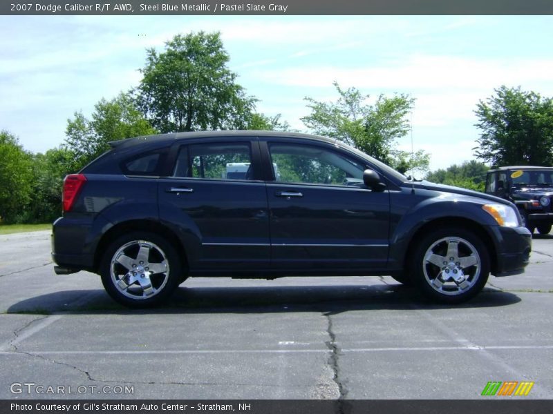Steel Blue Metallic / Pastel Slate Gray 2007 Dodge Caliber R/T AWD