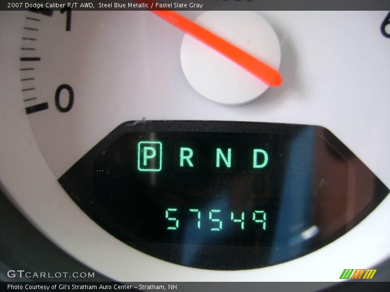 Steel Blue Metallic / Pastel Slate Gray 2007 Dodge Caliber R/T AWD