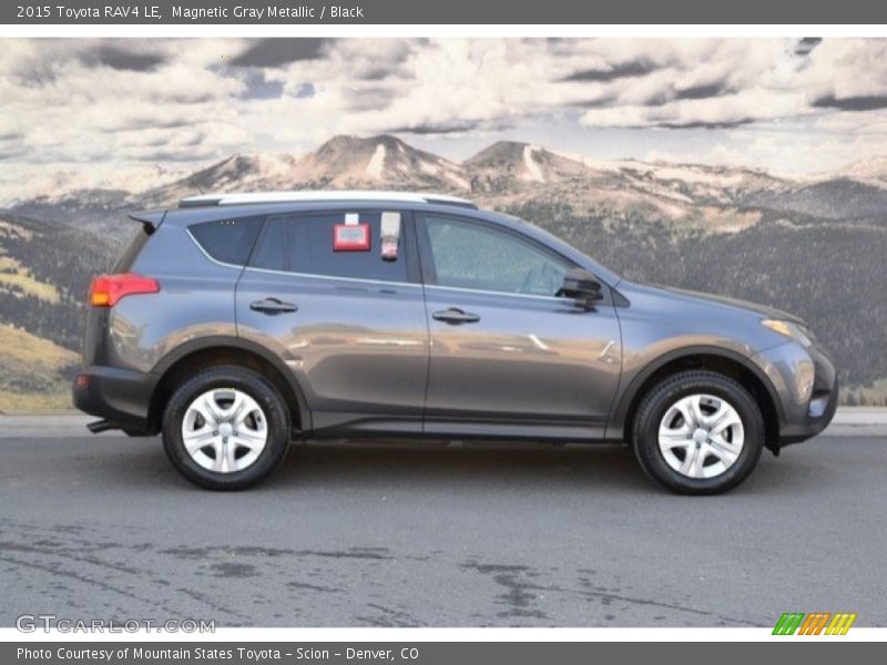 Magnetic Gray Metallic / Black 2015 Toyota RAV4 LE