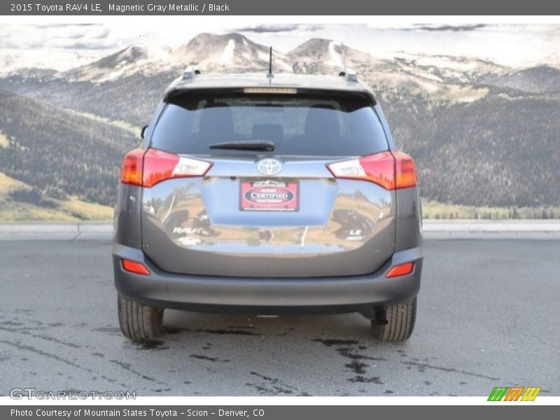 Magnetic Gray Metallic / Black 2015 Toyota RAV4 LE