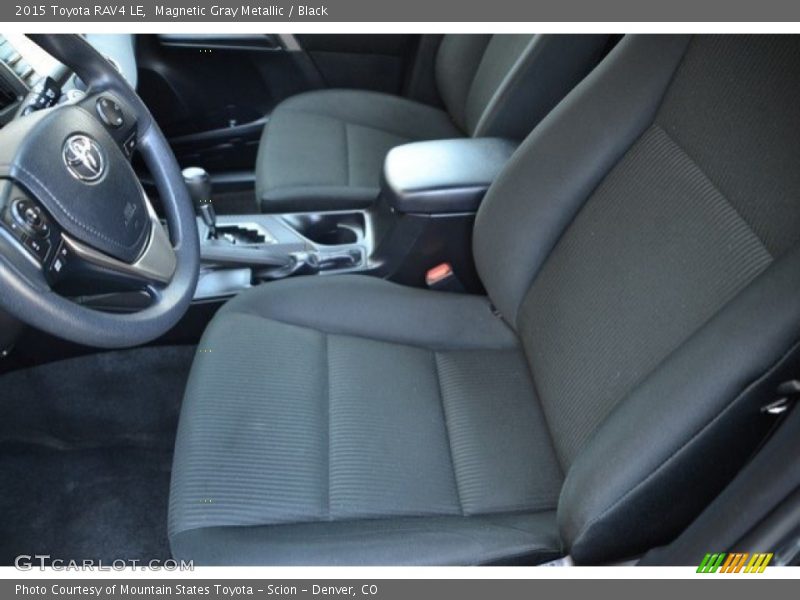 Magnetic Gray Metallic / Black 2015 Toyota RAV4 LE