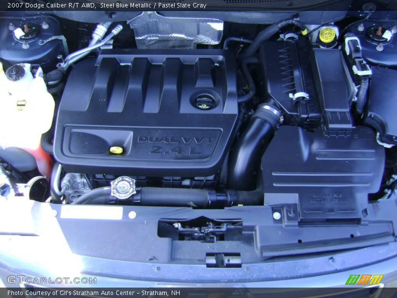 Steel Blue Metallic / Pastel Slate Gray 2007 Dodge Caliber R/T AWD