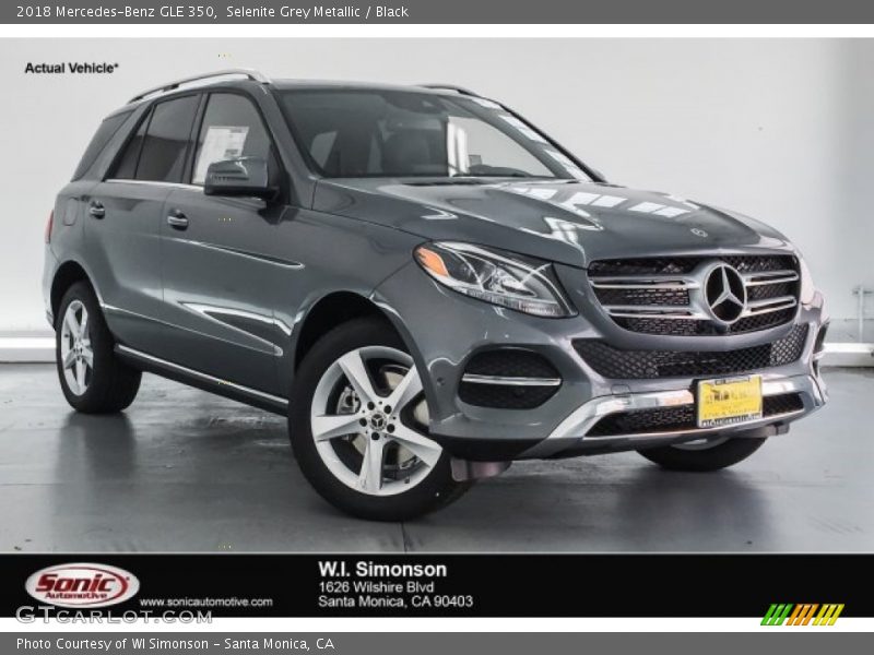 Selenite Grey Metallic / Black 2018 Mercedes-Benz GLE 350