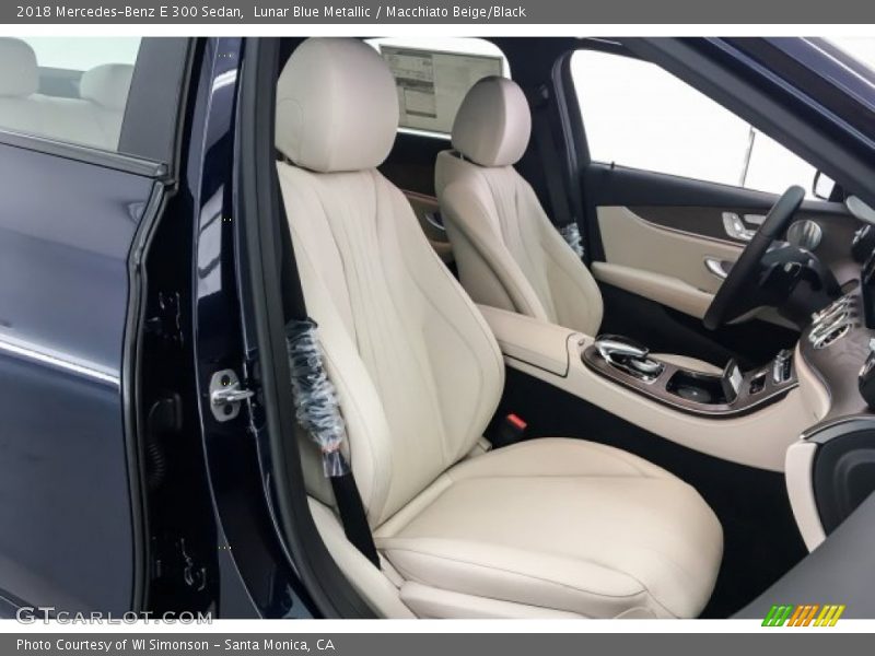 Lunar Blue Metallic / Macchiato Beige/Black 2018 Mercedes-Benz E 300 Sedan