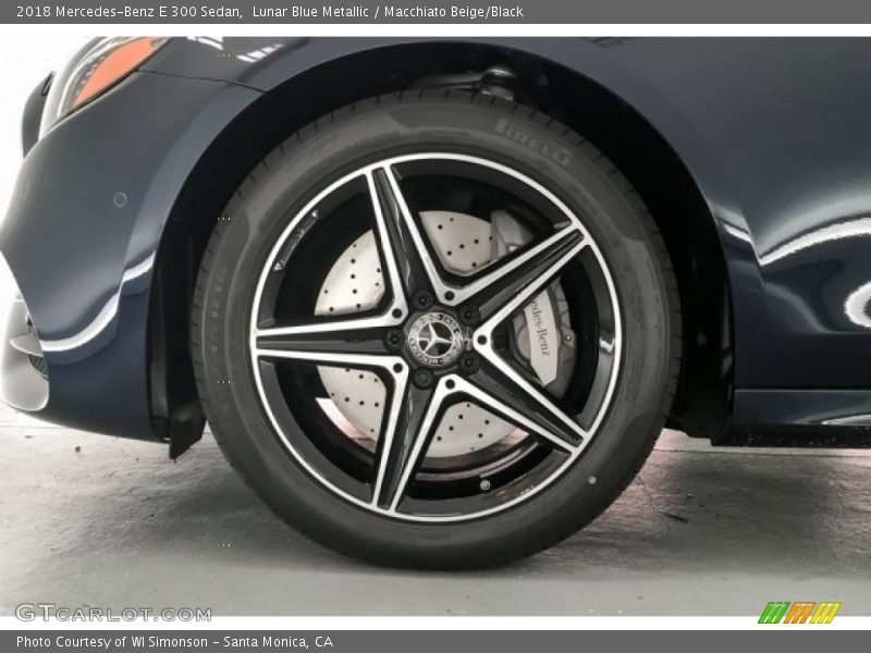 Lunar Blue Metallic / Macchiato Beige/Black 2018 Mercedes-Benz E 300 Sedan