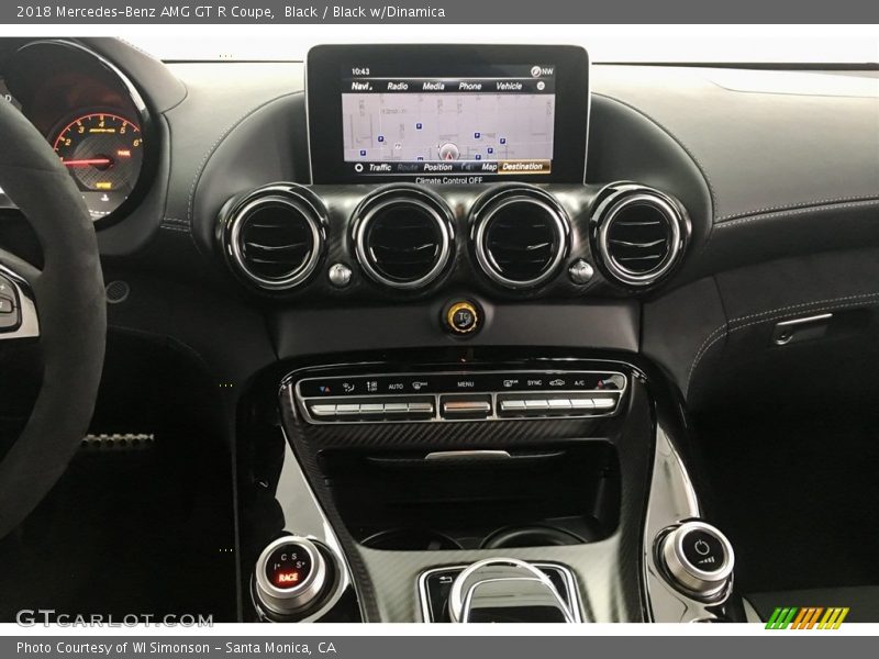 Controls of 2018 AMG GT R Coupe