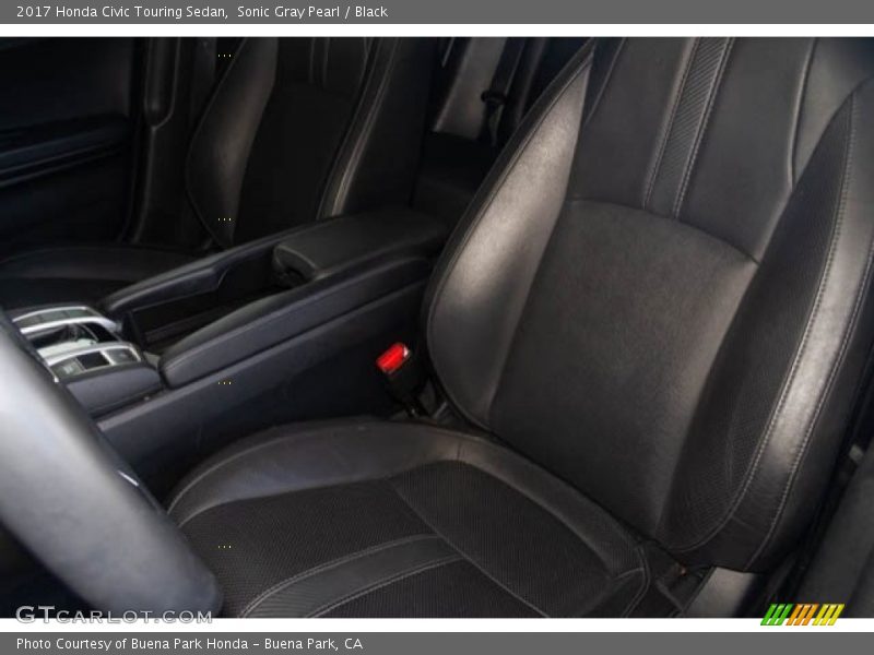 Sonic Gray Pearl / Black 2017 Honda Civic Touring Sedan