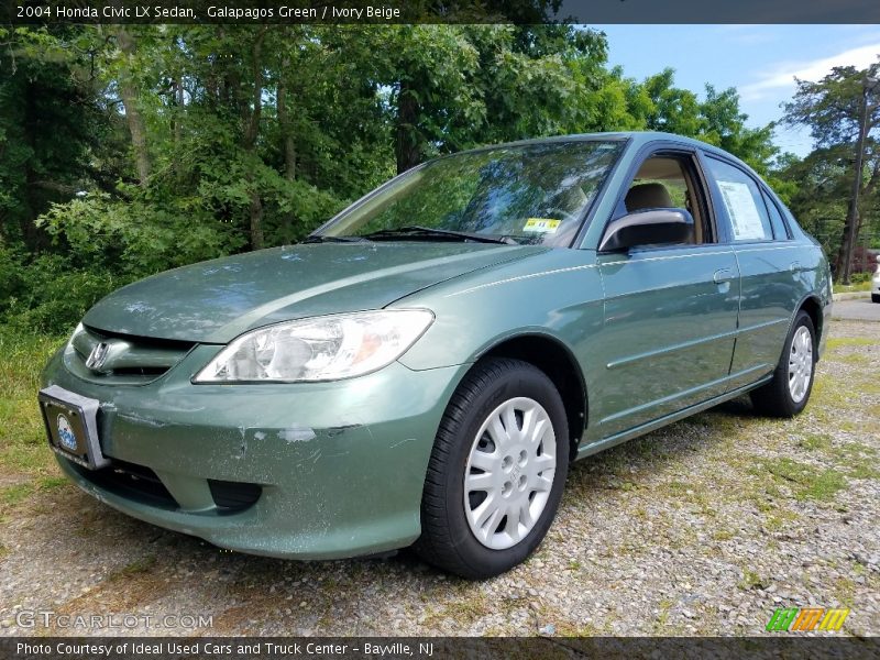 Galapagos Green / Ivory Beige 2004 Honda Civic LX Sedan