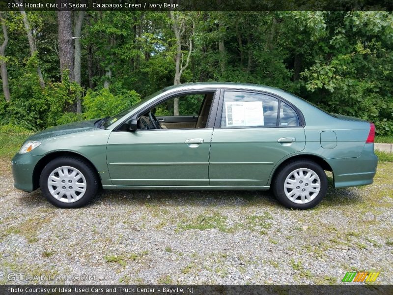 Galapagos Green / Ivory Beige 2004 Honda Civic LX Sedan