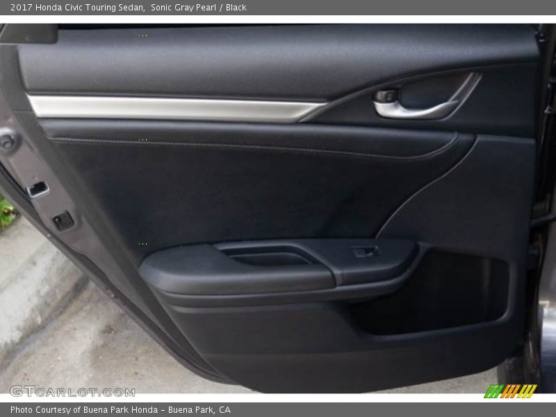 Sonic Gray Pearl / Black 2017 Honda Civic Touring Sedan