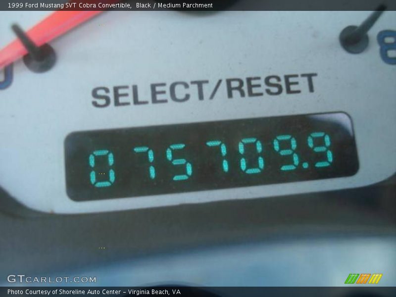 Black / Medium Parchment 1999 Ford Mustang SVT Cobra Convertible