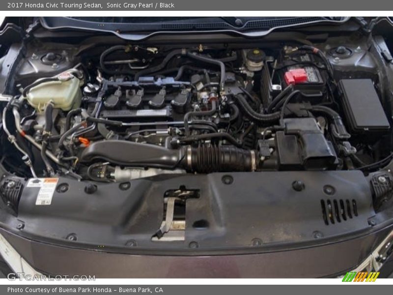 Sonic Gray Pearl / Black 2017 Honda Civic Touring Sedan