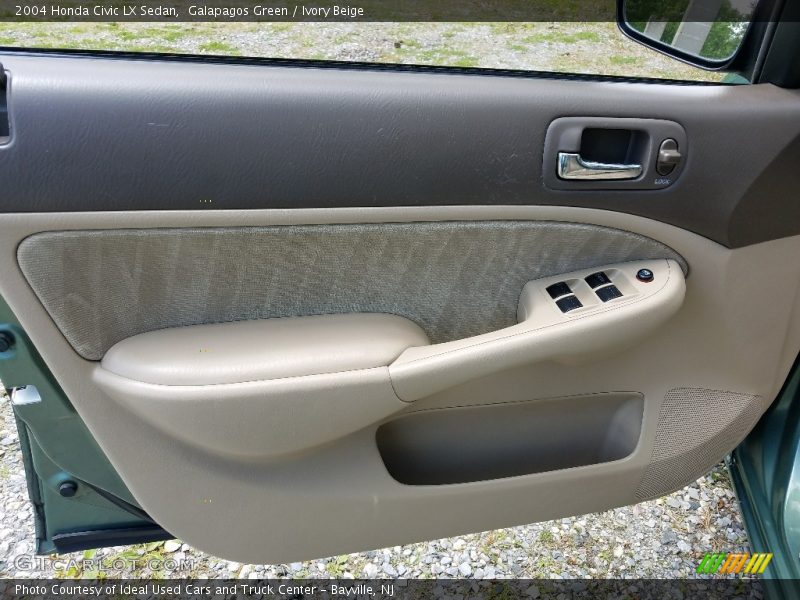 Galapagos Green / Ivory Beige 2004 Honda Civic LX Sedan