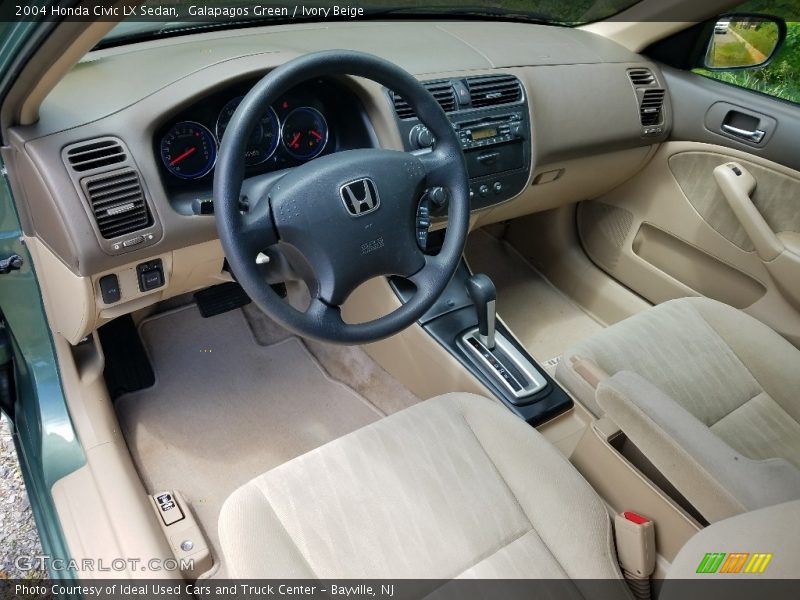 Galapagos Green / Ivory Beige 2004 Honda Civic LX Sedan