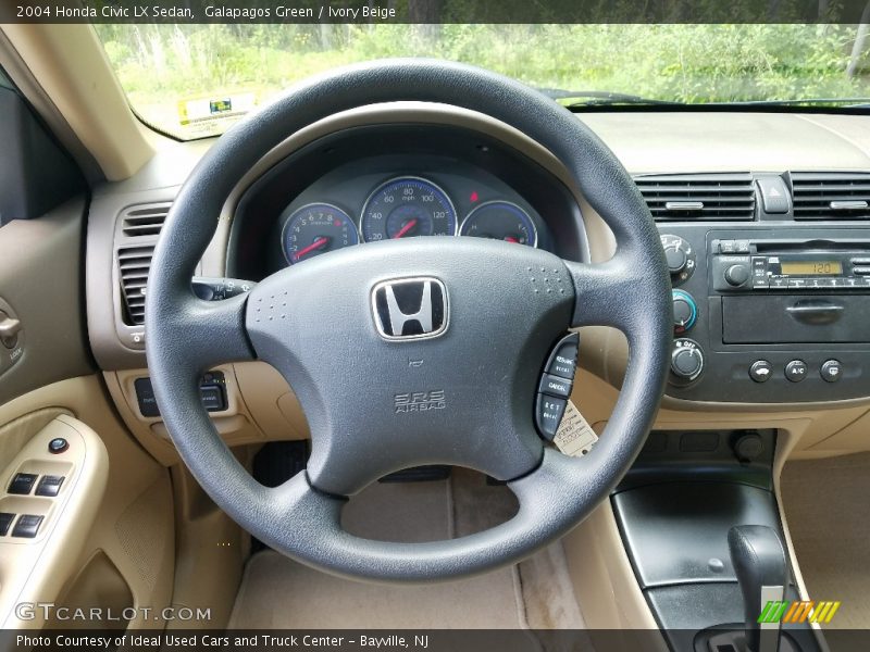 Galapagos Green / Ivory Beige 2004 Honda Civic LX Sedan