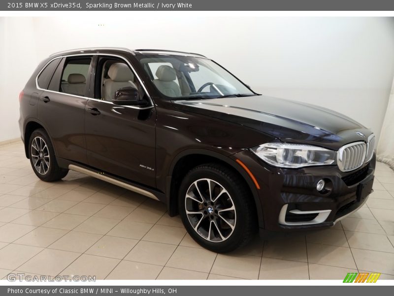Sparkling Brown Metallic / Ivory White 2015 BMW X5 xDrive35d