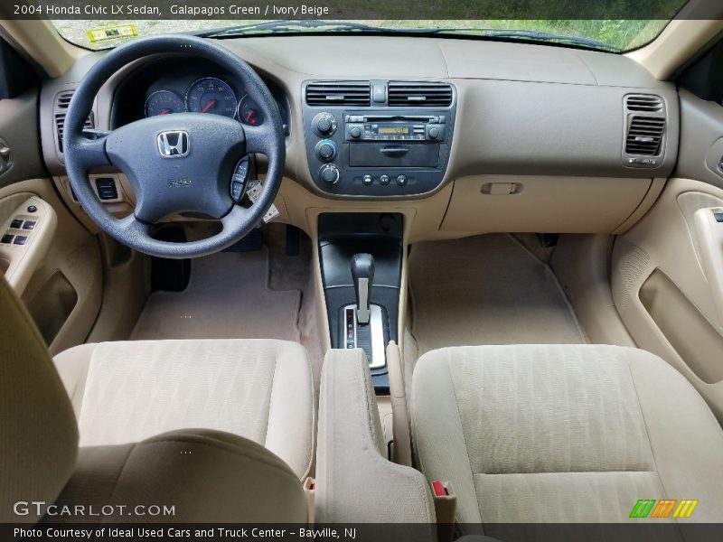 Galapagos Green / Ivory Beige 2004 Honda Civic LX Sedan