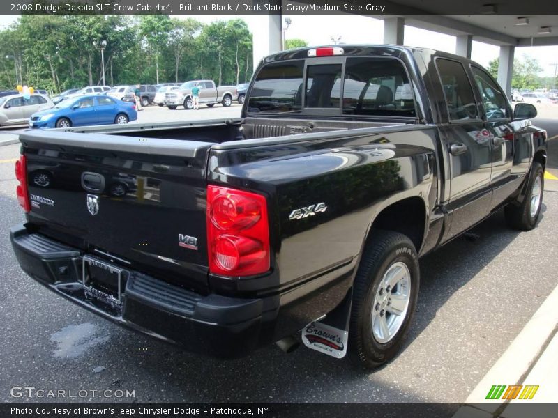 Brilliant Black / Dark Slate Gray/Medium Slate Gray 2008 Dodge Dakota SLT Crew Cab 4x4