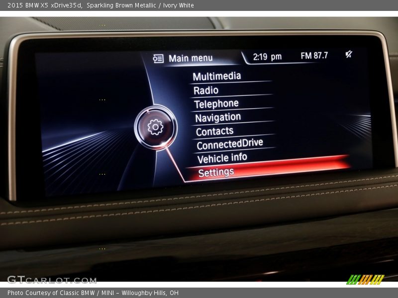 Sparkling Brown Metallic / Ivory White 2015 BMW X5 xDrive35d