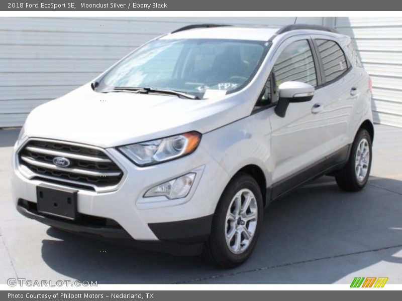 Moondust Silver / Ebony Black 2018 Ford EcoSport SE