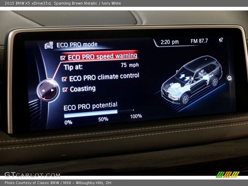 Sparkling Brown Metallic / Ivory White 2015 BMW X5 xDrive35d