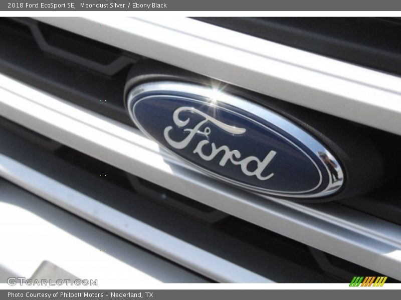 Moondust Silver / Ebony Black 2018 Ford EcoSport SE