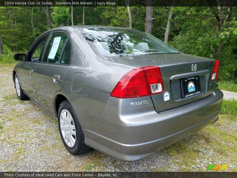 Shoreline Mist Metallic / Ivory Beige 2004 Honda Civic LX Sedan