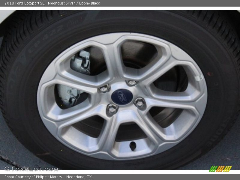 Moondust Silver / Ebony Black 2018 Ford EcoSport SE