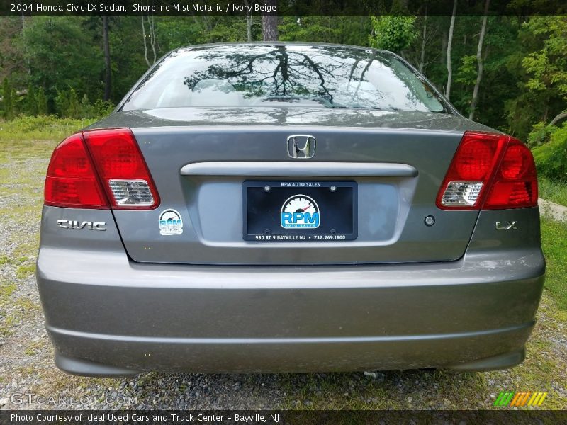 Shoreline Mist Metallic / Ivory Beige 2004 Honda Civic LX Sedan