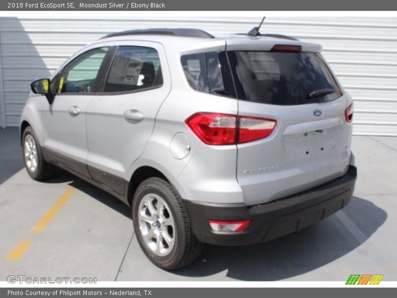 Moondust Silver / Ebony Black 2018 Ford EcoSport SE