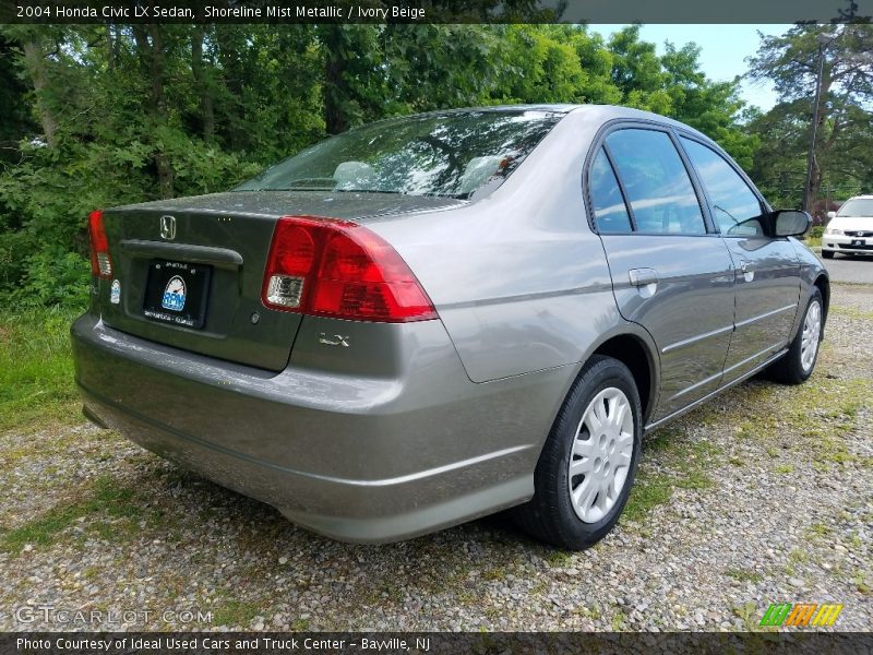Shoreline Mist Metallic / Ivory Beige 2004 Honda Civic LX Sedan